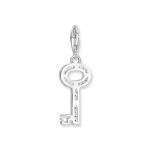 Helen Kirchhofer - Thomas Sabo Charm-Anhänger Schlüssel Weisse Steine Silber - 0010-051-14