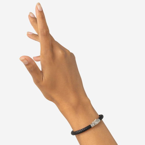 Helen Kirchhofer - Buddha to Buddha Armband Ellen Leder Schwarz