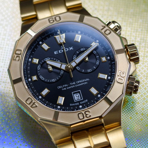 Helen Kirchhofer - Edox Delfin The Original Chronograph - 10113 37JM NID