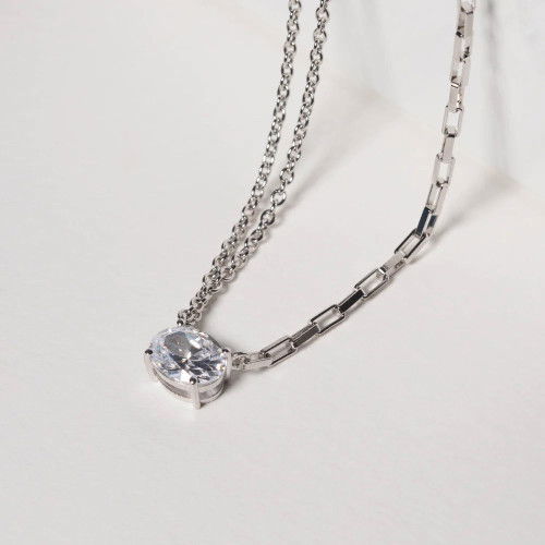 Helen Kirchhofer - Sif Jakobs Ellisse Uno Halskette - SJ-N2331-CZ