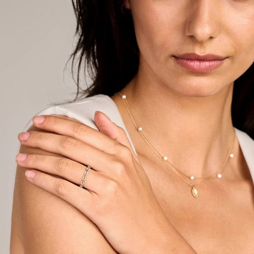 Helen Kirchhofer - Blush Ring 14k Gelbgold und Weissgold - 1257BZI