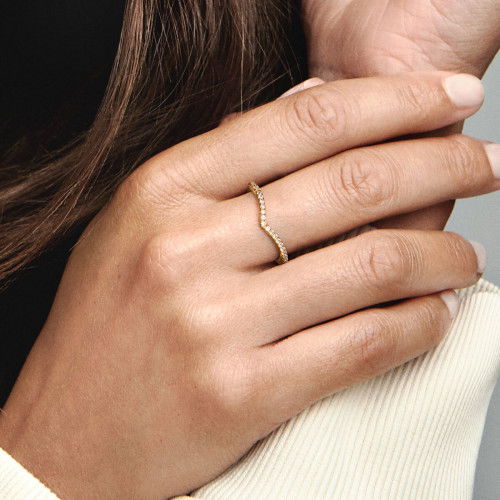 Helen Kirchhofer - Pandora Funkelnder Wishbone Ring - 168758C01