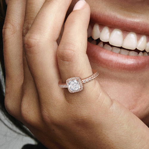 Helen Kirchhofer - Pandora Quadratischer Funkelnder Strahlenkranz Ring - 188862C01