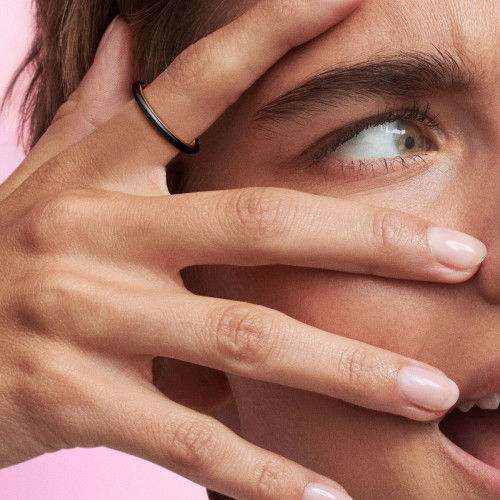 Helen Kirchhofer - Pandora ME Schwarze Emaille Ring - 189655C01