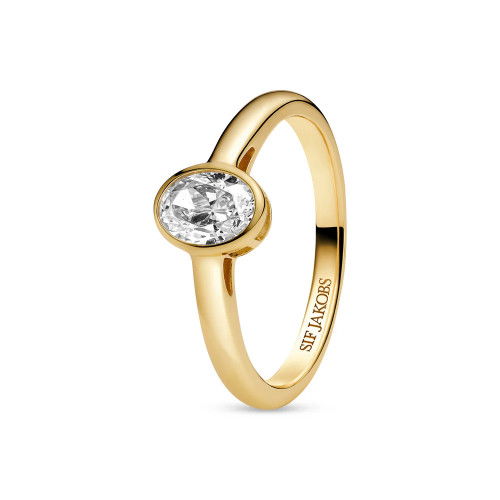 Helen Kirchhofer - Sif Jakobs Sardinien Ovale Piccolo Ring - SJ-R2795-CZ-YG