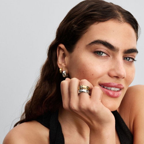 Helen Kirchhofer - Pandora Gewellter Breiter Band Ring - 193886C00