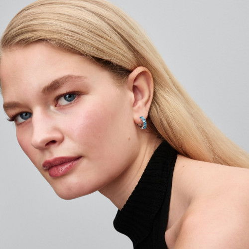 Helen Kirchhofer - Pandora Hellblaue Creolen Ohrringe - 293851C01