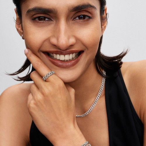 Helen Kirchhofer - Pandora Pavé Cuban Gliederhalskette - 393161C01-45