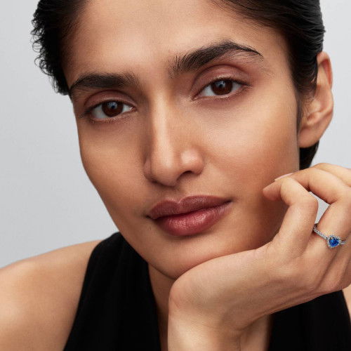 Helen Kirchhofer - Pandora Erhabenes Prinzessinnenblaues Herz Ring - 198421C09