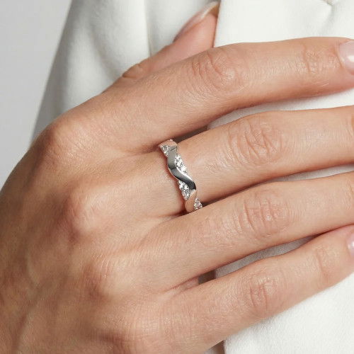 Helen Kirchhofer - Sif Jakobs Ellera Waves Altro Ring - SJ-R2762-CZ