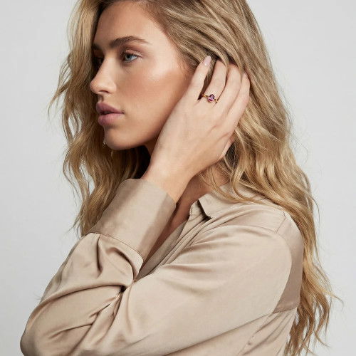 Helen Kirchhofer - Sif Jakobs Sardinien Ovale Piccolo Ring - SJ-R2795-PKCZ-YG