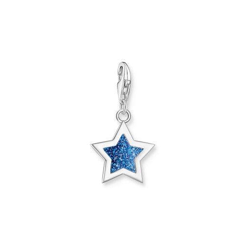 Helen Kirchhofer - Thomas Sabo Charm-Anhänger Stern in Dunkelblau Silber - 2055-007-32