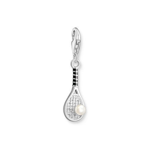 Helen Kirchhofer - Thomas Sabo Charm-Anhänger Tennisschläger mit weisser Perle Silber - 2173-158-21