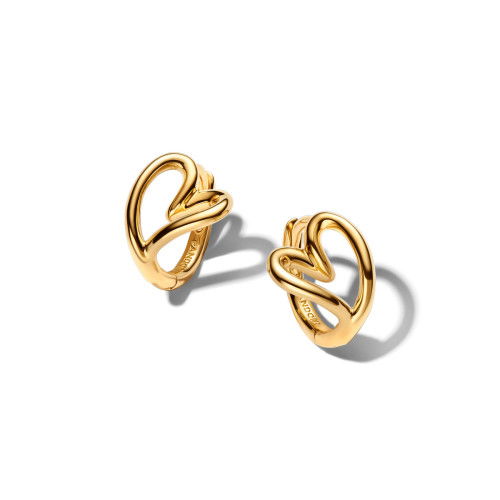 Helen Kirchhofer - Pandora Organisch Geformtes Herz Kleine Creolen - 264359C00