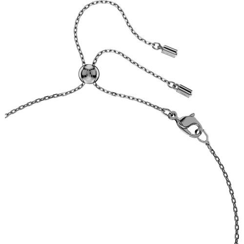 Helen Kirchhofer - Swarovski Mesmera Halskette Tropfenschliff Grau Rutheniert - 5732491