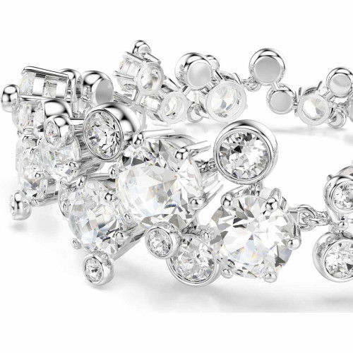Helen Kirchhofer - Swarovski Constella Armband Verschiedene Schliffe Weiss Rhodiniert - 5722469