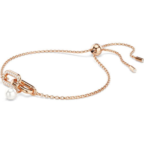 Helen Kirchhofer - Swarovski Constella Armband Kristallperle Rundschliff Weiss Roségold Legierungsschicht - 5728588