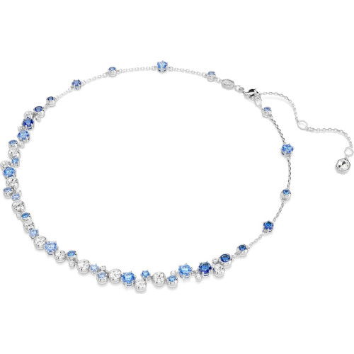 Helen Kirchhofer - Swarovski Constella Halskette Verschiedene Schliffe Blau Rhodiniert - 5732255