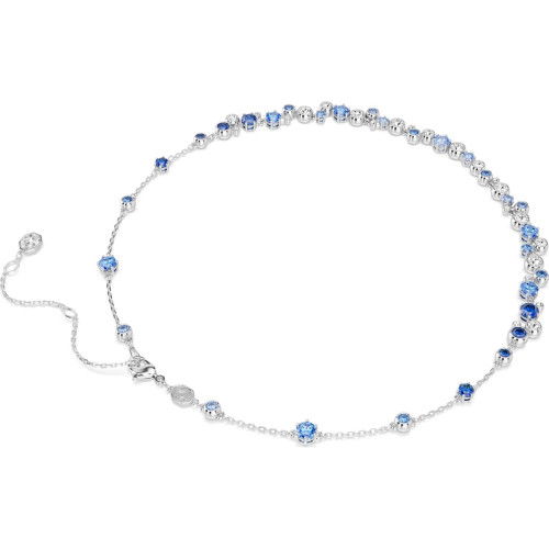 Helen Kirchhofer - Swarovski Constella Halskette Verschiedene Schliffe Blau Rhodiniert - 5732255