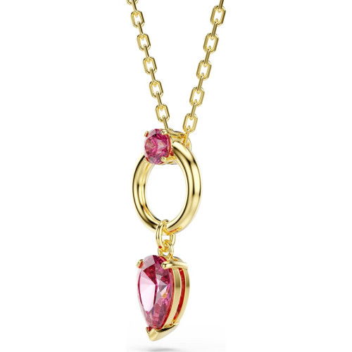 Helen Kirchhofer - Swarovski Mesmera Halskette Tropfenschliff Rot Goldlegierungsschicht - 5732487