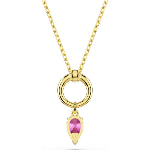 Helen Kirchhofer - Swarovski Mesmera Halskette Tropfenschliff Rot Goldlegierungsschicht - 5732487