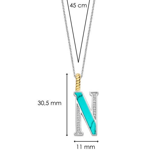 Helen Kirchhofer - Ti Sento Milano Anhänger - 6840TQ_N