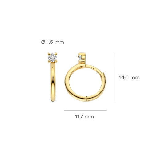 Helen Kirchhofer - Blush Ohrringe 14k Gelbgold - 7372YZI