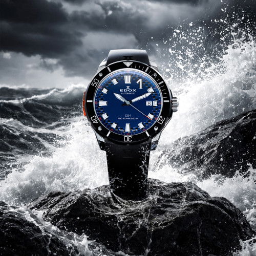 Helen Kirchhofer - Edox CO-1 Date Automatic Bezel Lock - 80137 3NO CABUN