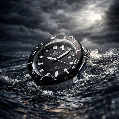 Helen Kirchhofer - Edox CO-1 Date Automatic Bezel Lock - 80137 3NR CANN