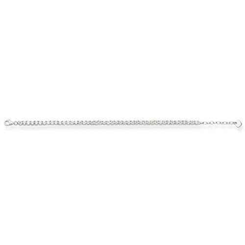Helen Kirchhofer - Thomas Sabo Tennis Armband mit Weissen Steinen Silber - A1484-051-14-L19,5V