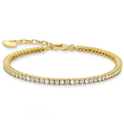 Helen Kirchhofer - Thomas Sabo Tennis Armband Gold - A2021-414-14-L19V