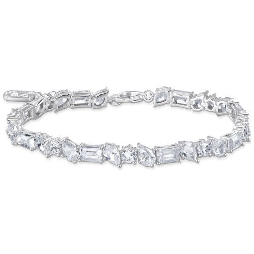 Helen Kirchhofer - Thomas Sabo Tennisarmband mit weissen Steinen Silber - A2144-051-14-L19V