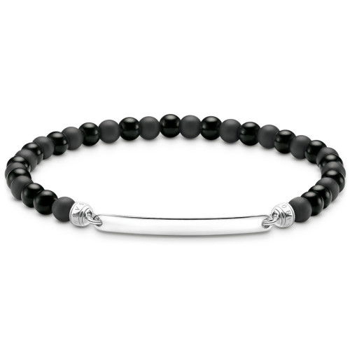 Helen Kirchhofer - Thomas Sabo Gravierbares Armband mit Obsidian Beads - A2179-023-11