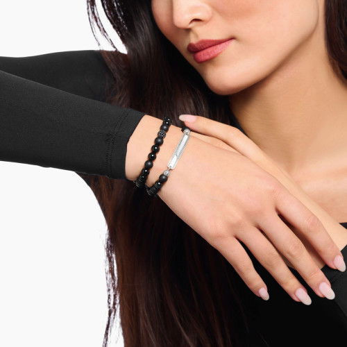 Helen Kirchhofer - Thomas Sabo Bead Armband Obsidian schwarz - A2194-705-11