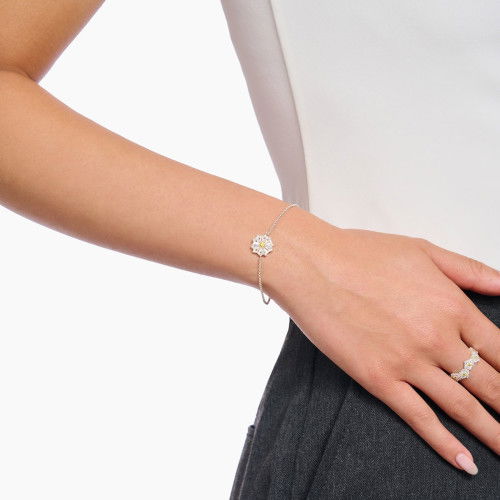 Helen Kirchhofer - Thomas Sabo Armband Blume Lovely Daisy mit Steinen Silber  - A2202-051-4-L19v