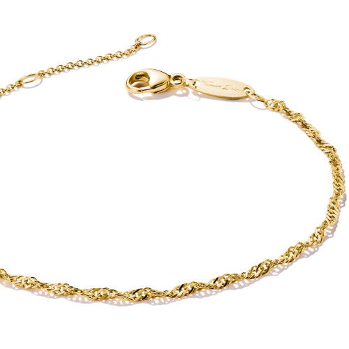 Helen Kirchhofer - Thomas Sabo Charm-Armband Singapur Design vergoldet - A2208-413-39-L19V