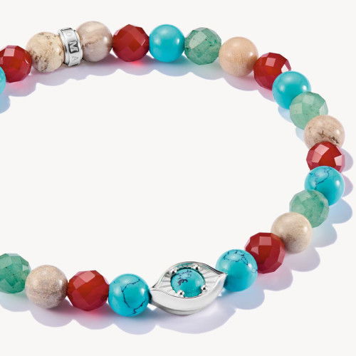 Helen Kirchhofer - Thomas Sabo Armband Beads Auge Bunt - A2210-058-7