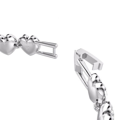 Helen Kirchhofer - Swarovski x Ariana Grande Tennis Armband Verschiedene Schliffe Herz Weiss Rhodiniert - 5720860