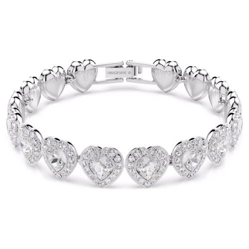Helen Kirchhofer - Swarovski x Ariana Grande Tennis Armband Verschiedene Schliffe Herz Weiss Rhodiniert - 5720860
