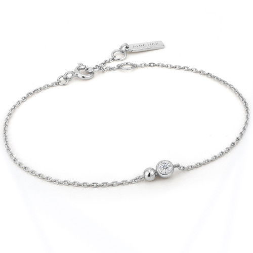 Helen Kirchhofer - Ania Haie Silver Orb Sparkle Chain Armband - B045-01H-CZ