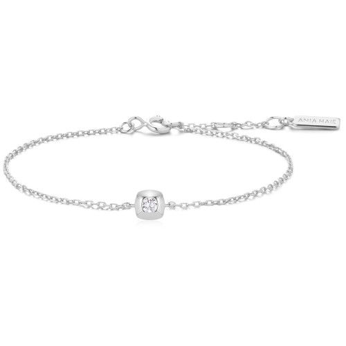 Helen Kirchhofer - Ania Haie Silver Modern Bezel Set Solitaire Armband - B072-01H