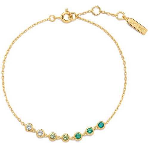 Helen Kirchhofer - Ania Haie Gold Green Station Armband - B073-04G