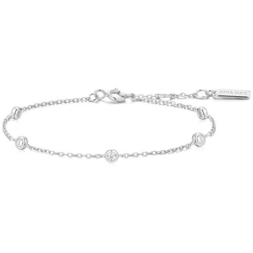 Helen Kirchhofer - Ania Haie Silver Classic Bezel Set Station Armband - B074-02H