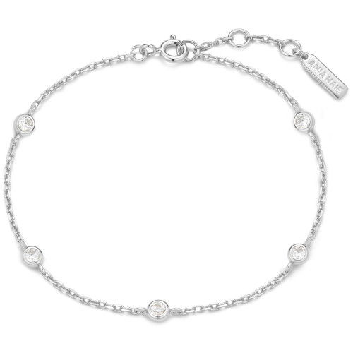 Helen Kirchhofer - Ania Haie Silver Classic Bezel Set Station Armband - B074-02H