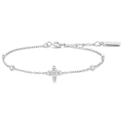 Helen Kirchhofer - Ania Haie Silver Sparkling Lucky Clover Armband - B074-04H