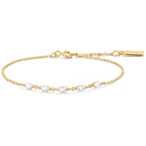 Helen Kirchhofer - Ania Haie Gold Quintet Marquise Armband - B075-03G