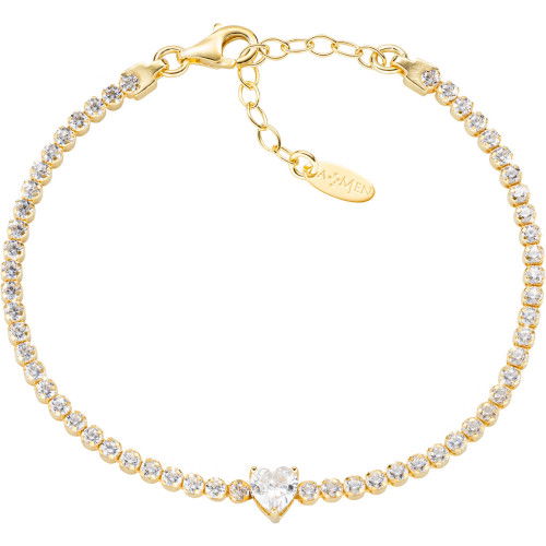 Helen Kirchhofer - Amen Heart Tennis Armband - BT21CUGBZ16