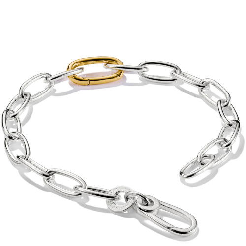 Helen Kirchhofer - Thomas Sabo Charm-Armband Bicolor mit einem Connect Link Silber - C1204-413-7