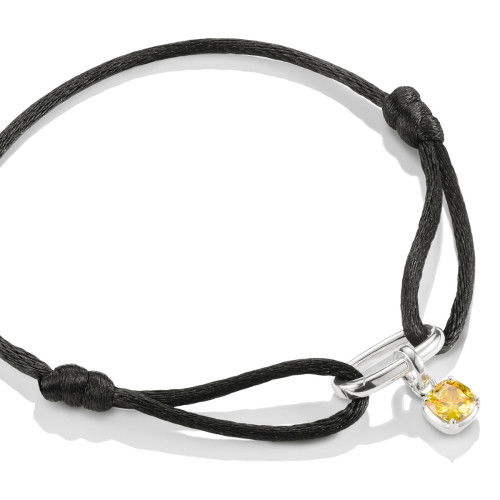 Helen Kirchhofer - Thomas Sabo Textilarmband schwarz Connect Silber - C1210-001-11-L24V