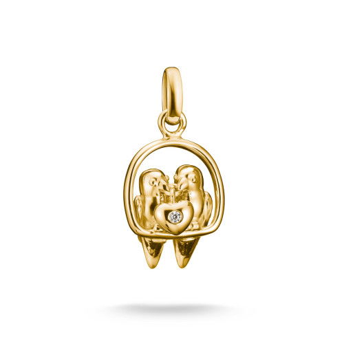 Helen Kirchhofer - Thomas Sabo Charm-Anhänger Lovebirds Connect vergoldet - CC1240-414-14
